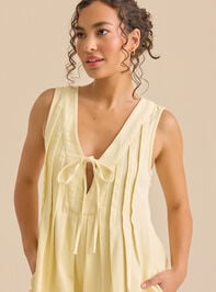 Evie Denim Romper Detail 2 - TULLABEE