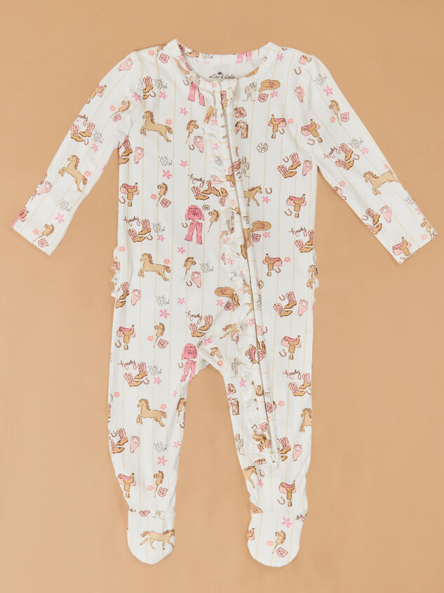 Pink Cowgirl Footie - TULLABEE