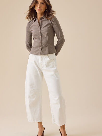 Ginger Checkered Top - TULLABEE