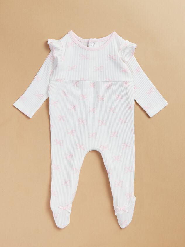 Livvy Ribbed Bow Sleeper by Mudpie - TULLABEE