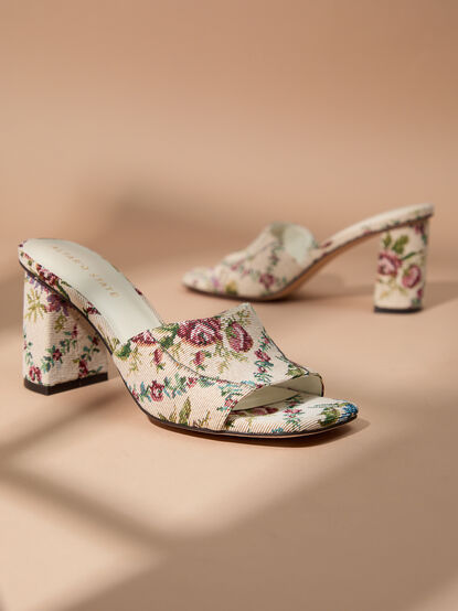 Florence Floral Heels - TULLABEE