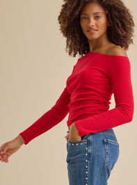 Jeanette Asymmetrical Top Detail 5 - TULLABEE