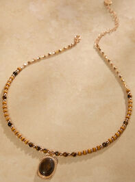Autumn Beaded Necklace - TULLABEE