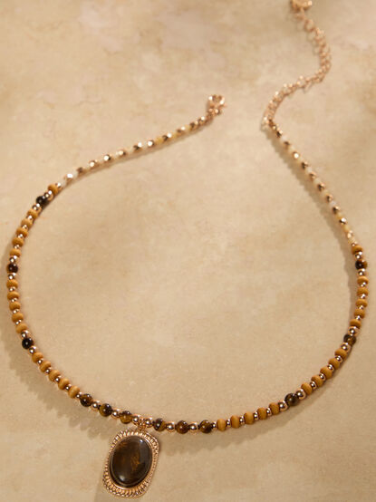 Autumn Beaded Necklace - TULLABEE