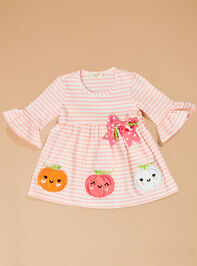 Little Pumpkin Dress and Legging Baby Set Detail 2 - TULLABEE