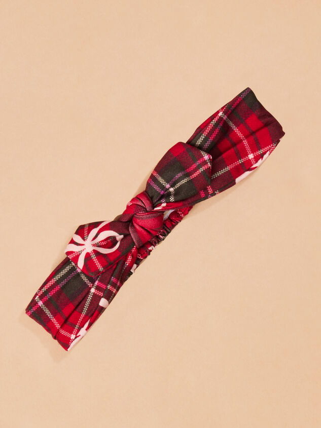 Hadley Bow Plaid Headband - TULLABEE