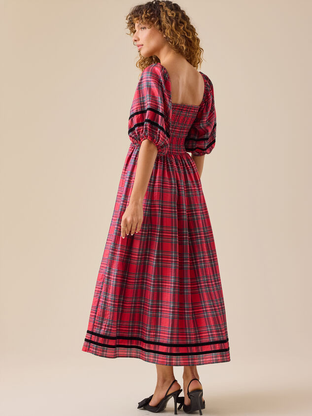 Marley Plaid Mama Dress Detail 5 - TULLABEE