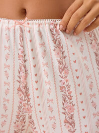 Marli Floral Lounge Pant Detail 2 - TULLABEE