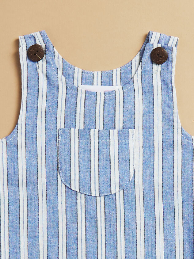 Robert Striped Pocket Overall Detail 3 - TULLABEE