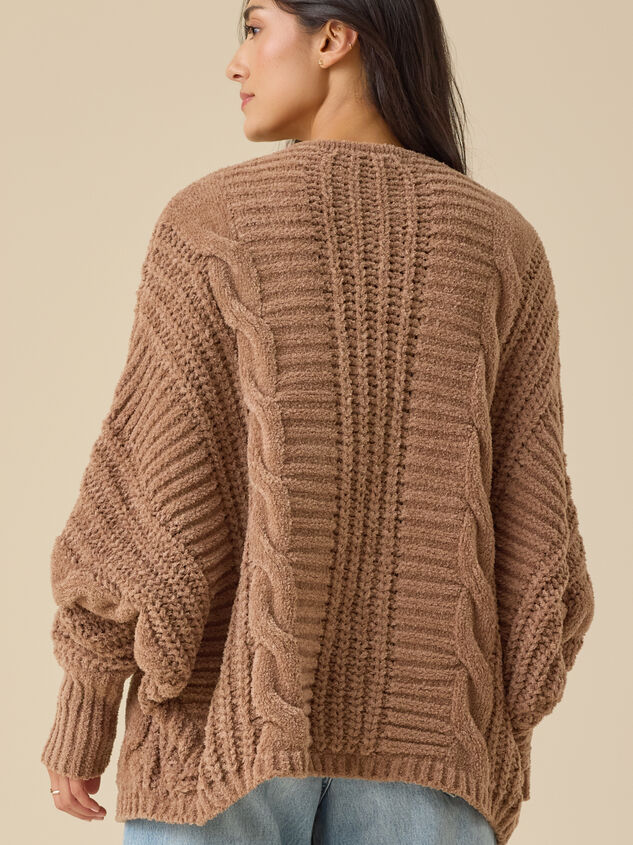 Luna Open Front Cardigan Detail 4 - TULLABEE