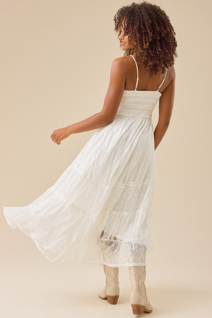 Tami Lace Tiered Maxi Dress - Altar'd State - 