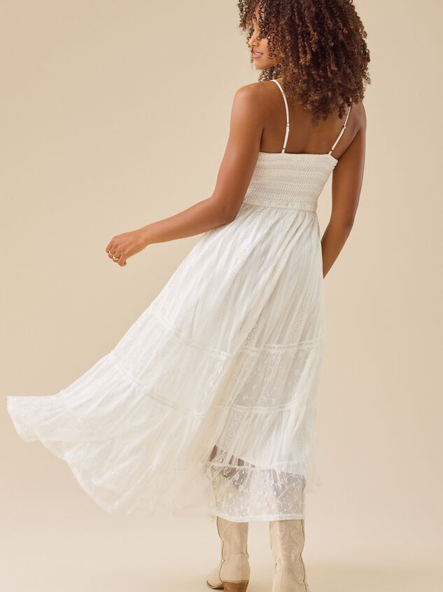Tami Lace Tiered Maxi Dress Detail 6 - TULLABEE