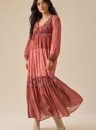 Jolie Floral Maxi Dress Detail 2 - TULLABEE