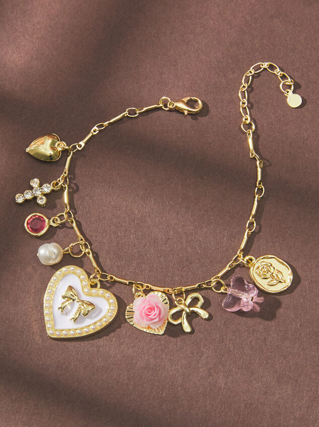 Dainty Flower Charm Bracelet - TULLABEE