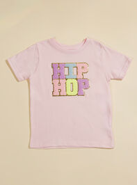 Hip Hop Patch Tee Detail 2 - TULLABEE