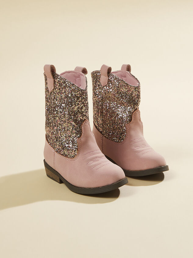Dakota Glitter Western Boots Detail 3 - TULLABEE