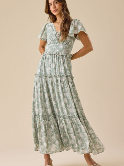 Brigitte Floral Maxi Dress - TULLABEE