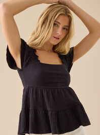 Lindsay Tiered Babydoll Top - TULLABEE