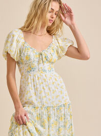 Delilah Floral Maxi Dress Detail 4 - TULLABEE