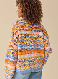 Keily Bright Stripe Sweater Detail 7 - TULLABEE