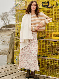 Lucky Floral Midi Skirt - TULLABEE