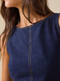 Winona Denim Mini Dress Detail 4 - TULLABEE