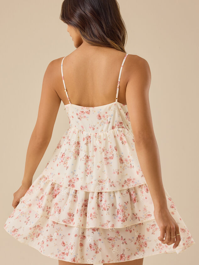 Peyton Floral Mini Dress Detail 5 - TULLABEE