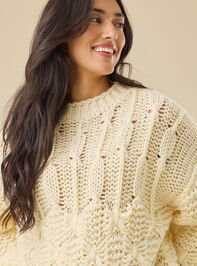 Valentina Chunky Pattern Sweater Detail 3 - TULLABEE