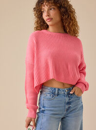 Dot Knit Boxy Sweater - TULLABEE