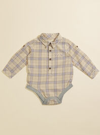 Jasper Plaid Romper by Me + Henry - TULLABEE