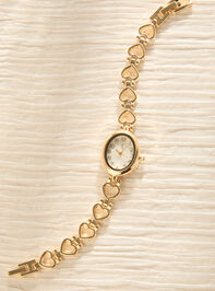 Heart Band Gold Watch Detail 2 - TULLABEE