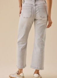 Alix Crop Wide Leg Jeans Detail 5 - TULLABEE