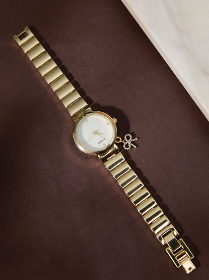 Charmed Bow Round Face Watch - TULLABEE