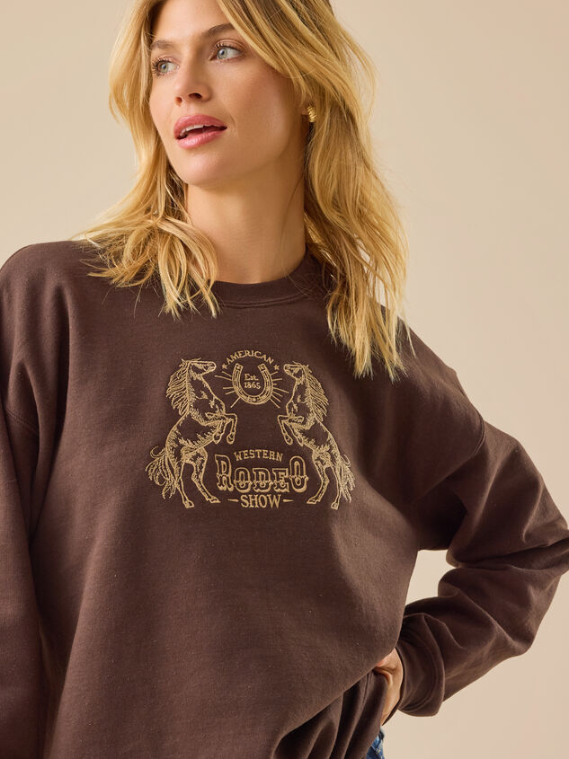 American Rodeo Crewneck Detail 2 - TULLABEE