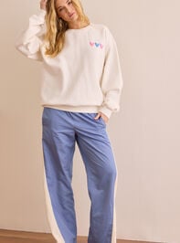 Happiest When Dilly Dallying Pullover Detail 4 - TULLABEE