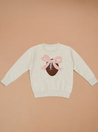 Victory Bow Sweatshirt Detail 2 - TULLABEE