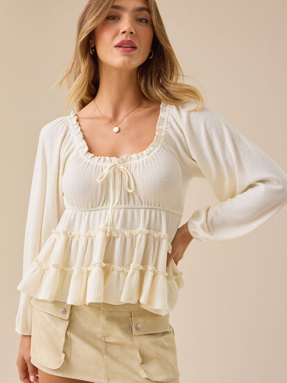 Harlow Tiered Babydoll Top - TULLABEE