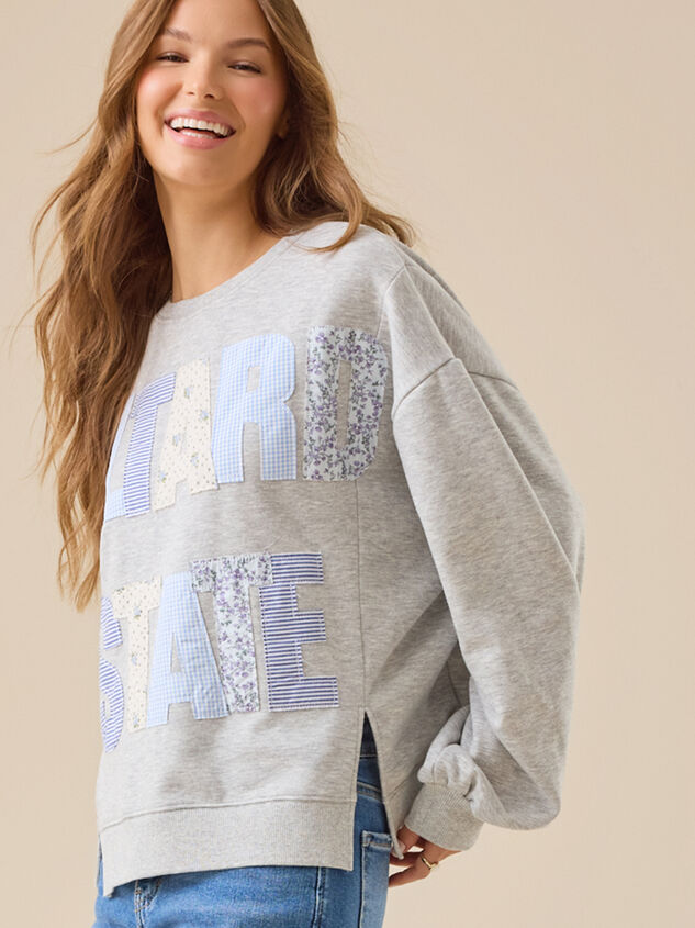 Altar'd State Patch Sweatshirt Detail 3 - TULLABEE