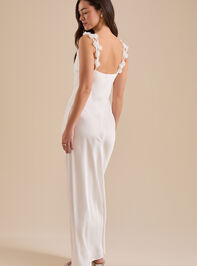 Scarlett Satin Maxi Dress Detail 4 - TULLABEE
