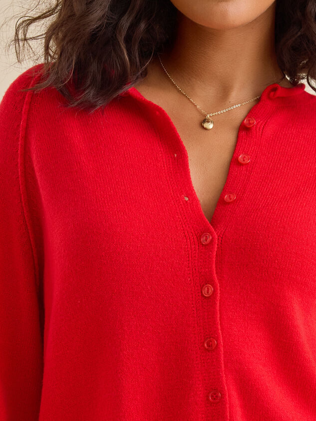 Harper Button Up Cardigan Detail 3 - TULLABEE