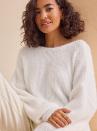 Amiah Twist Back Sweater Detail 2 - TULLABEE