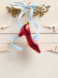 Ruby Red Slipper Ornament Detail 2 - TULLABEE