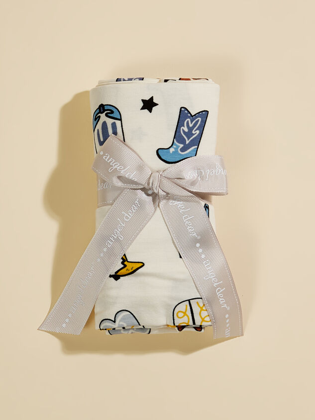 Cowboy Boots Swaddle Detail 2 - TULLABEE