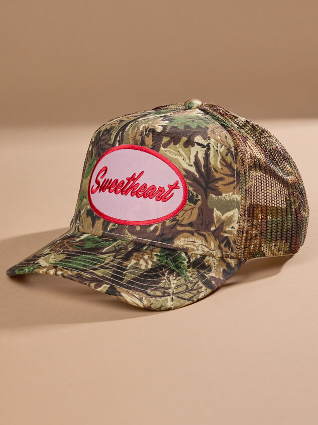 Sweetheart Camo Trucker Hat - TULLABEE