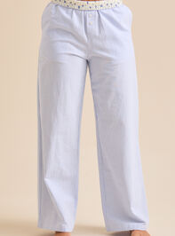 Sonia Stripe Lounge Pant Detail 3 - TULLABEE