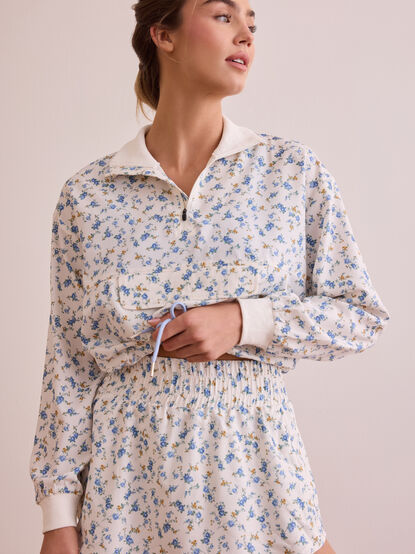 Floral Sprint Quarter Zip - TULLABEE