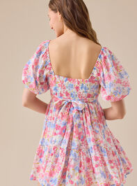 Reilly Floral Mini Dress Detail 4 - TULLABEE