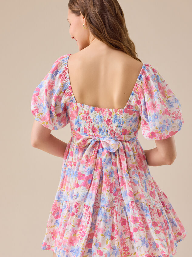 Reilly Floral Mini Dress Detail 4 - TULLABEE