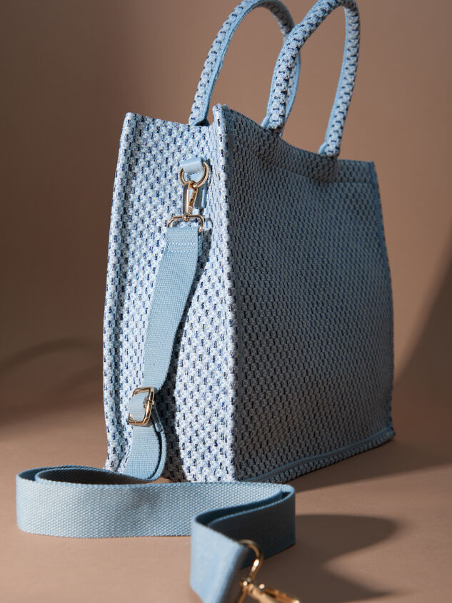 River Bend Woven Tote Bag Detail 3 - TULLABEE