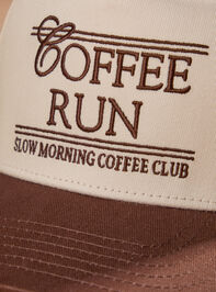 Coffee Run Trucker Hat Detail 2 - TULLABEE
